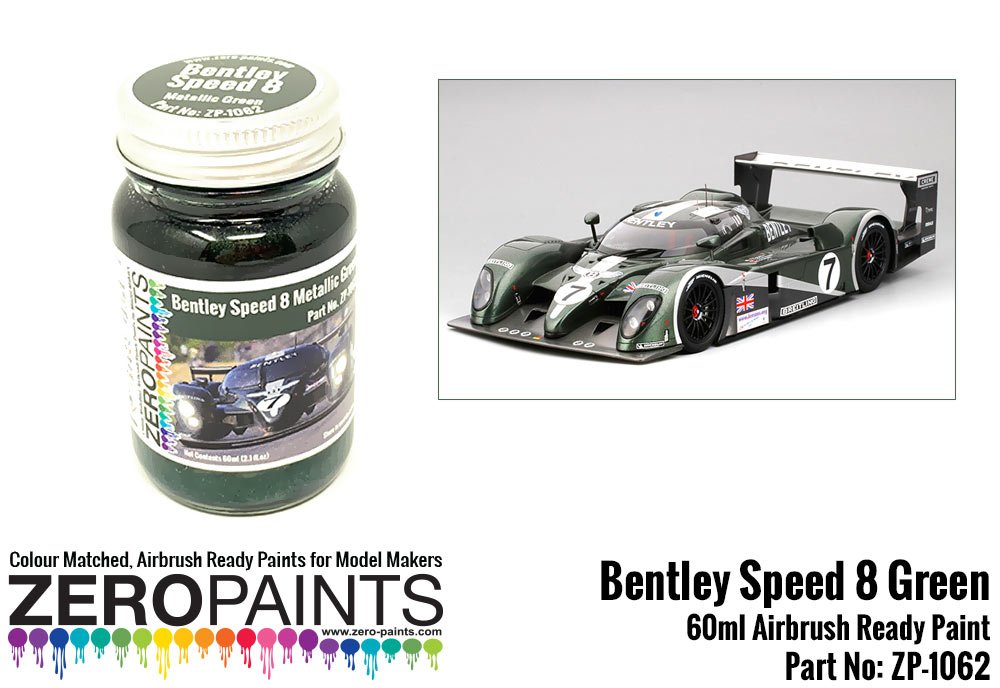 Peinture verte Zero Paints ZP-1062 Bentley Speed ​​8, 60 ml 