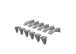 Eduard 624005 Spitfire Mk.VIII Exhaust Fishtail PRINT AIRFIX 1/24