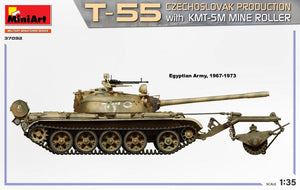MiniArt 37092 T-55 CZECHOSLOVAK PRODUCTION with KMT-5M MINE ROLLER 1/35 – zdjęcie 3