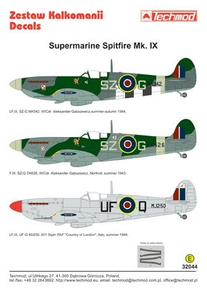 Techmod 32044 - Supermarine Spitfire IX 1/32 – image 2