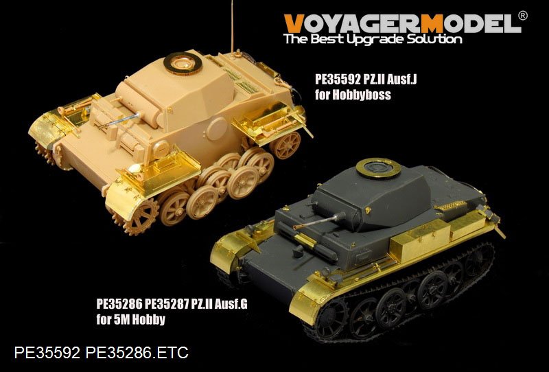 Maquette Voyager PE35286, char allemand Pz.Kpfw.II Ausf.G (version B avec canon) pour échelle 5M 3500, échelle 1/35