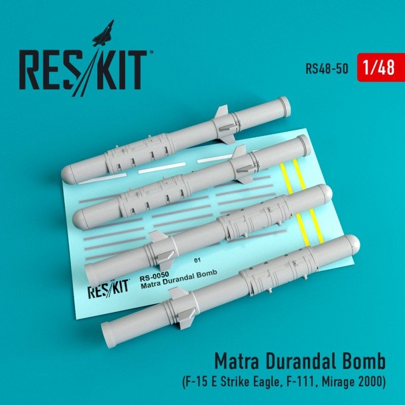 RESKIT RS48-0050 Matra Durandal Bomb (4 pcs) 1/48