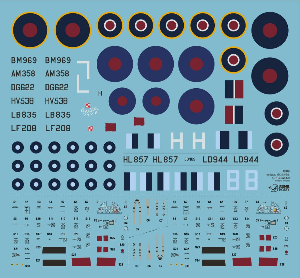 Arma Hobby 70046 Hurricane Mk II Reconnaissance Deluxe Set 1/72 – immagine 14