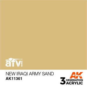 AK Interactive AK11361 Nouvelle armée irakienne sable 17 ml