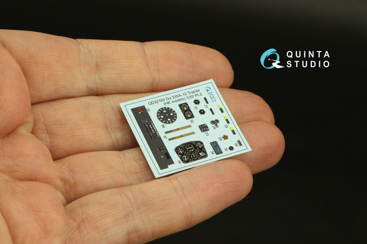 Quinta Studio QD32160 Do 335A-10 3D-Printed &amp;amp; coloured Interior on decal paper (HK models) 1/32 – imagen 4