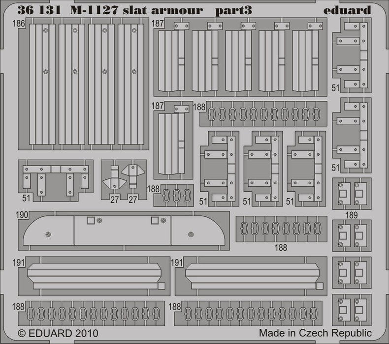 Eduard 36131 M-1127 slat armour 1/35 Trumpeter – imagen 3