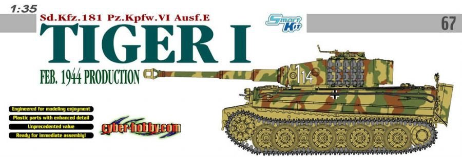 Cyber Hobby 6650 Sd.Kfz.181 Pz.Kpfw.VI Ausf.E Tiger I, Feb. 1944 Production 1/35 – zdjęcie 4