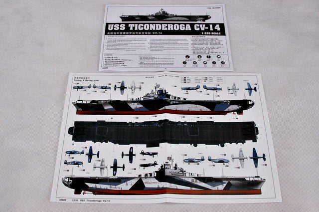 Trumpeter 05609 USS TICONDEROGA CV-14 1/350 – imagen 2