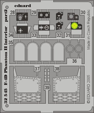 Eduard 32545 F-4D interior 1/32 Tamiya – imagen 2