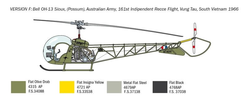 Italeri 2820 OH-13 Sioux 1/48  – image 8