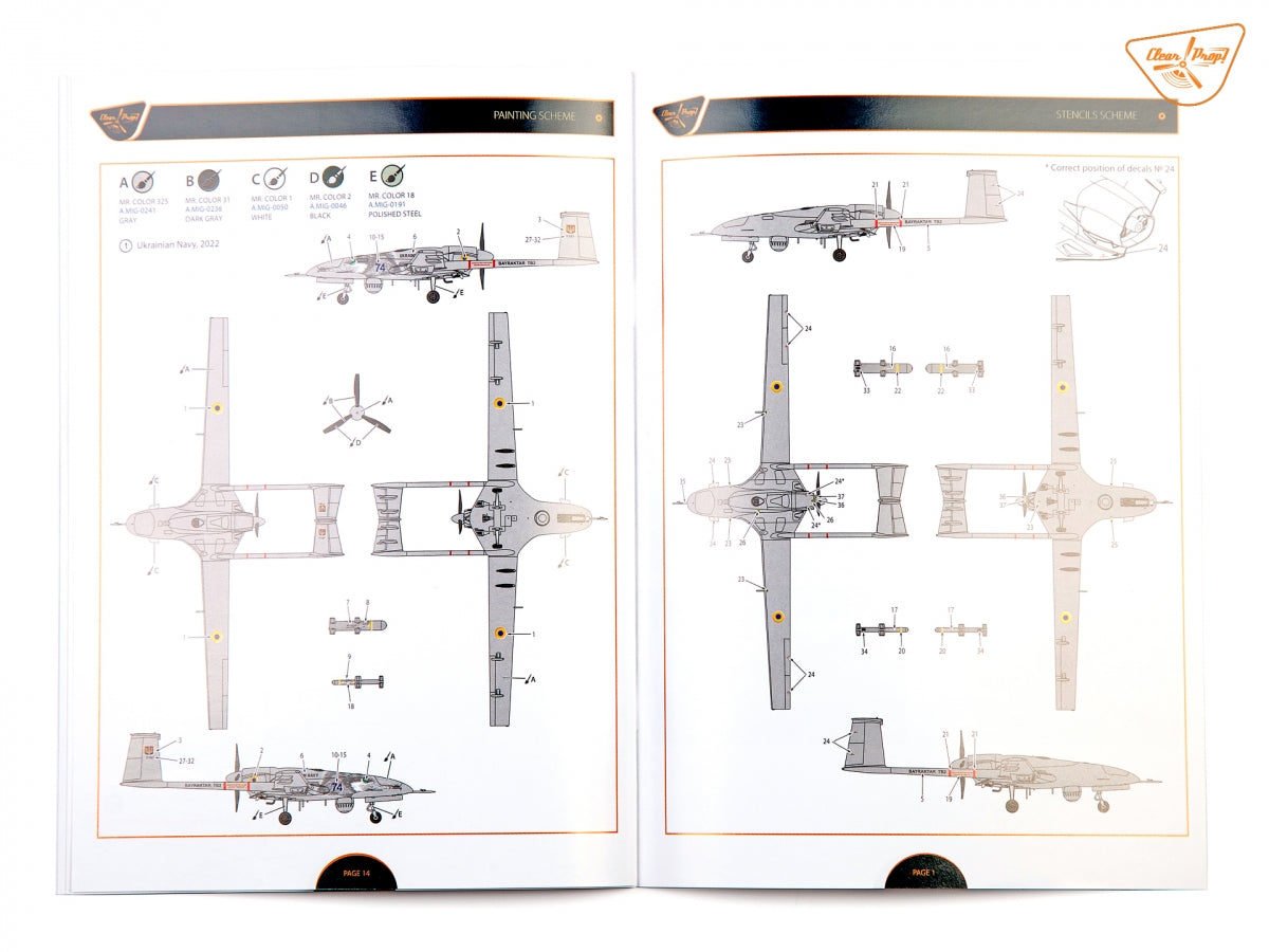 Clear Prop! Kit de démarrage pour drone CP3503 TB.2 de la marine ukrainienne au 1/35 – image 26