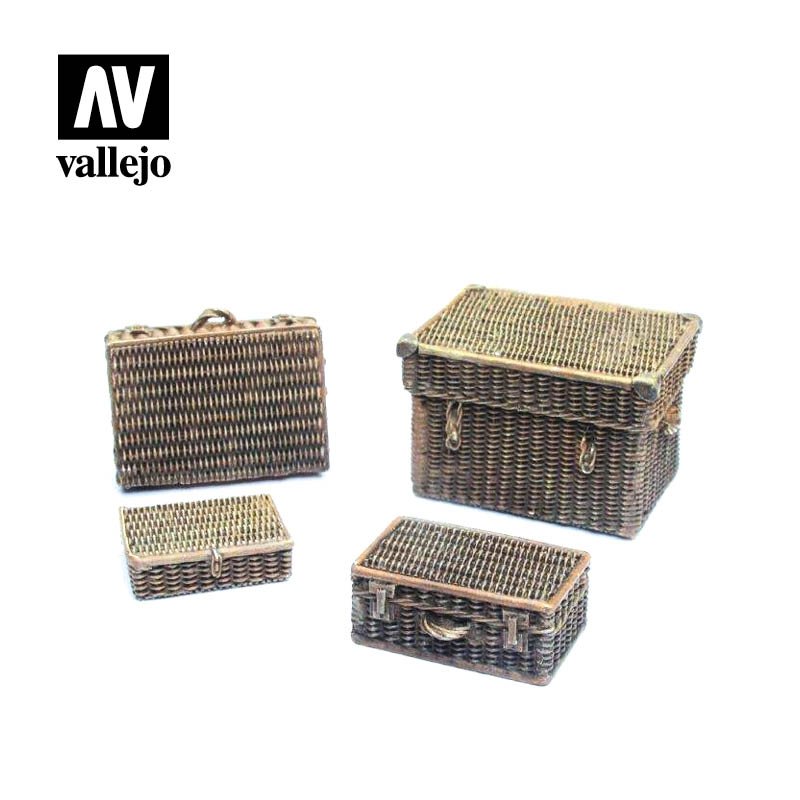 Vallejo SC227 Wicker Suitcases 1/35