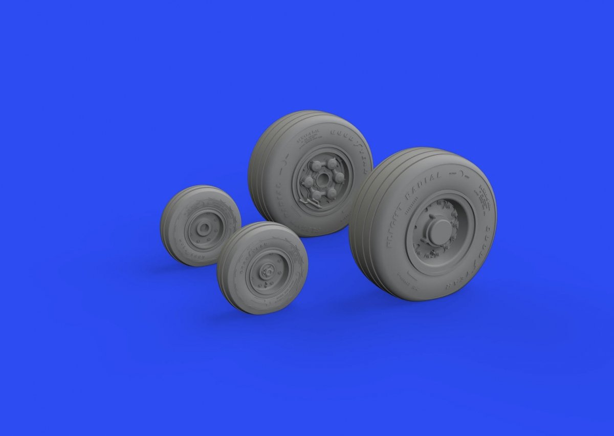 Eduard 632171 Tornado GR.4 wheels ITALERI 1/32 – zdjęcie 3