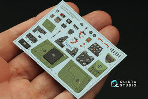 Quinta Studio QD32225 P-39N/Q Airacobra interior 3D-Printed coloured Interior on decal paper (Special Hobby) 1/32 – imagen 4
