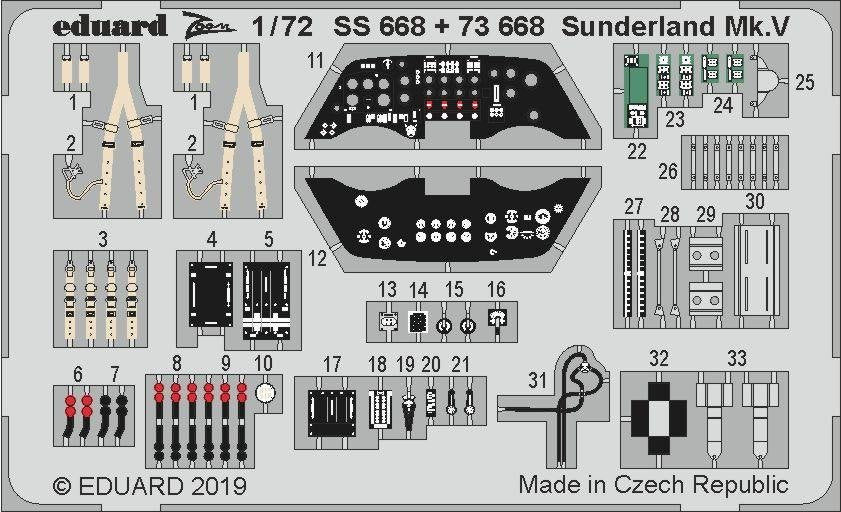 Eduard SS668 Sunderland Mk. V 1/72 SPECIAL HOBBY