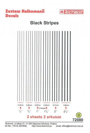 Techmod 72080 Black Stripes 1/72 – imagen 2