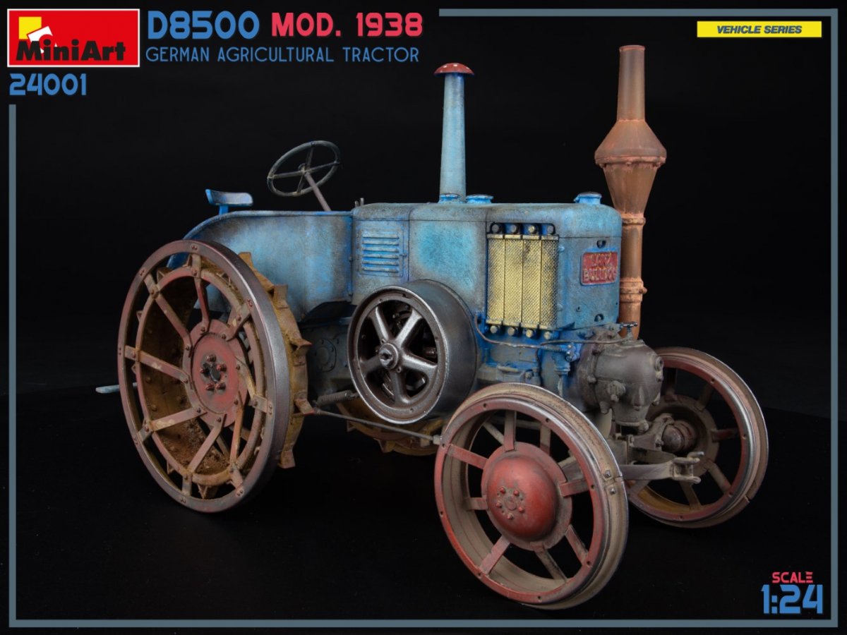 MiniArt 24001 Tracteur agricole allemand D8500 modèle 1938, échelle 1/24 – image 14