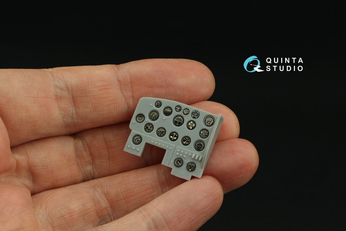 Quinta Studio QD32243 US WWII Cockpit instrument gauges without bezels 3D-Printed &amp;amp; coloured Interior on decal paper (All Kits) 1/32 – Bild 6