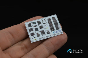 Quinta Studio QD48283 F/A-18A / C early 3D-Printed &amp;amp; coloured Interior on decal paper (Hasegawa) 1/48 – immagine 7