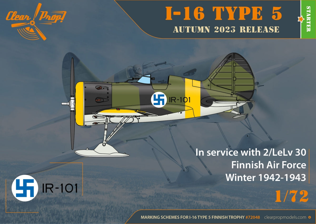 Clear Prop! CP72048 I-16 type 5 en service finlandais - Kit de démarrage 1/72 – image 5