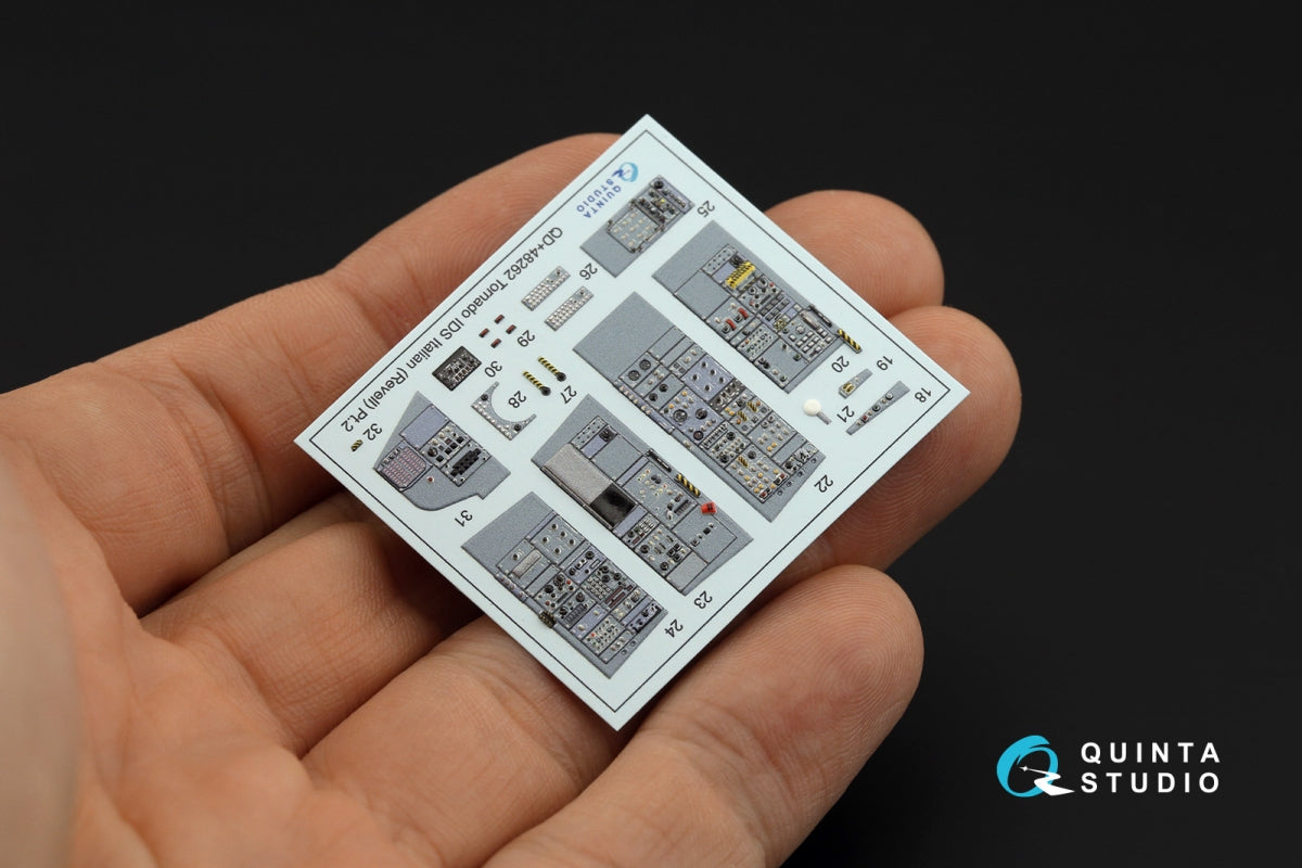 Quinta Studio QDS+48262 Tornado IDS Italian 3D-Printed coloured Interior on decal paper (Revell) (small version) (with 3D-printed resin parts) 1/48 – imagen 8
