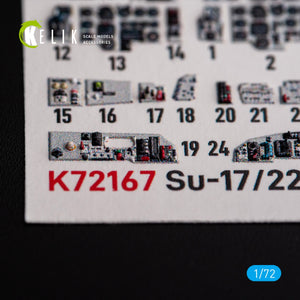 Kelik K72167 SU-17M4P/22M4 - interior 3D decals for ModelSvit kit 1/72