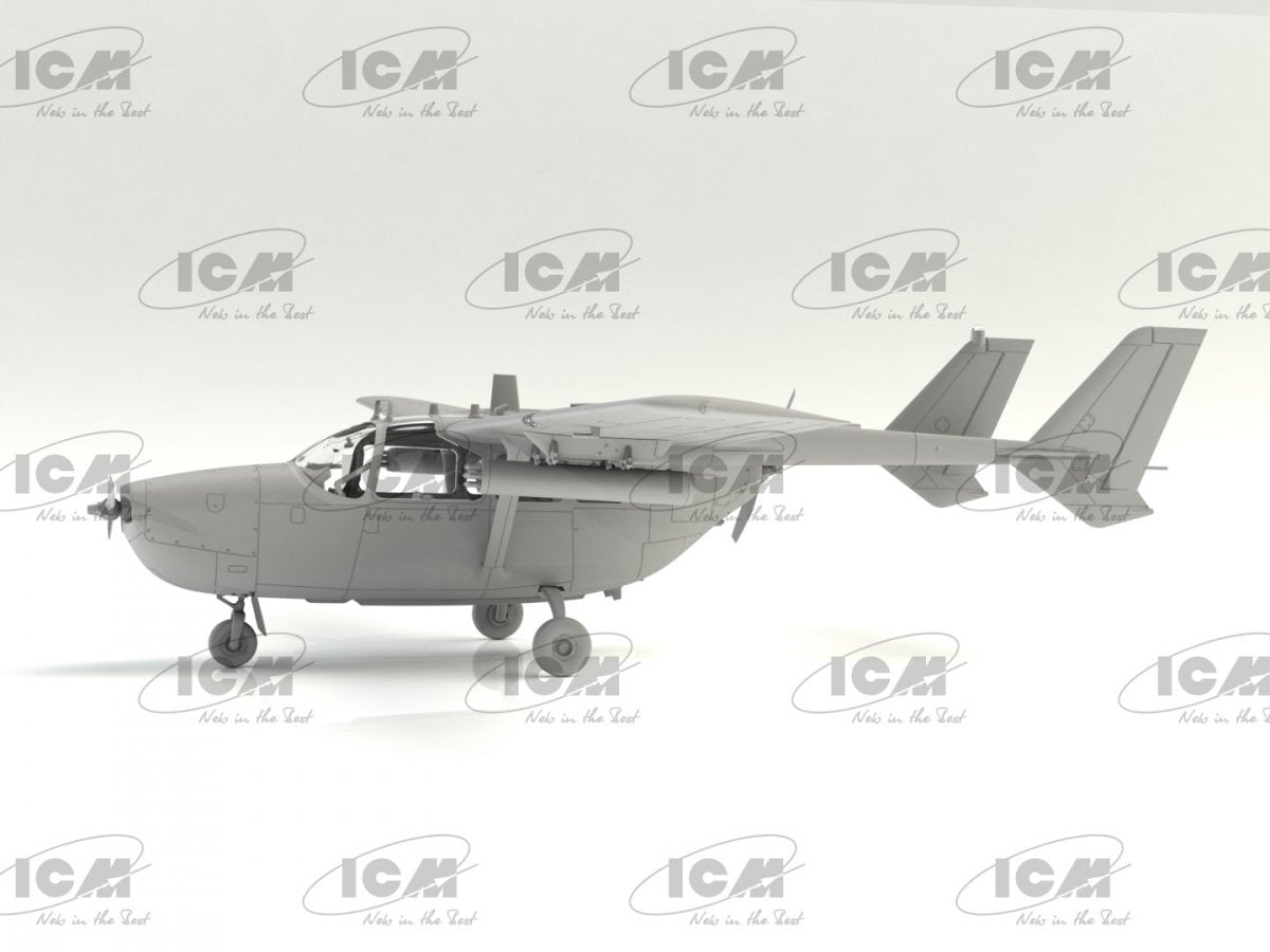 ICM DS4803 Vietnam USAF Airfield (OV-10A + O-2 + 5 figures) 1/48 – imagen 5