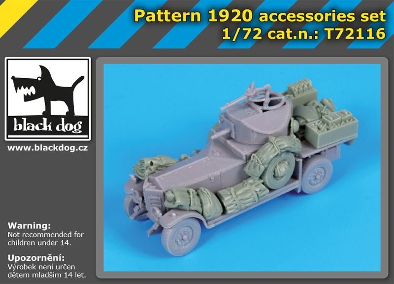 Black Dog T72116 Pattern 1920 accessories set for Roden 1/72 – Bild 5