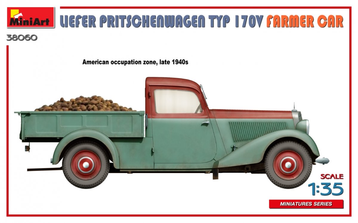 MiniArt 38060 LIEFER PRITSCHENWAGEN TYP 170V FARMER CAR 1/35 – imagen 13
