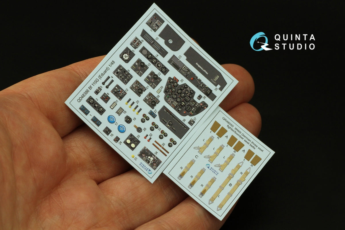 Quinta Studio QD48386 BF 110G 3D-Printed &amp;amp; coloured Interior on decal paper (Eduard) 1/48 – imagen 5