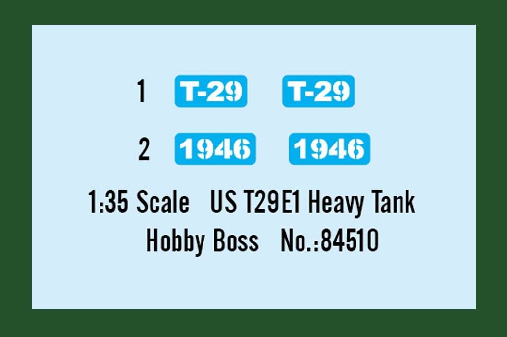 Hobby Boss 84510 Char lourd américain T29E1 1/35 – image 4