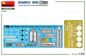 Miniart 36067 Kharkiv 1943: Tram &amp;amp; Stug. III Ausf. G w/Crew. BIG SET 1/35 – Bild 10