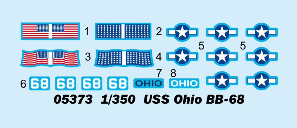 Trumpeter 05373 USS Ohio BB-68 1/350 – imagen 4