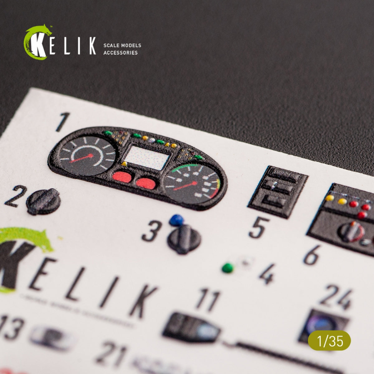 KELIK K35020 KOZAK-2 UKRAINIAN MRAP 3D DECALS FOR ICM KIT 1/35 – Bild 4