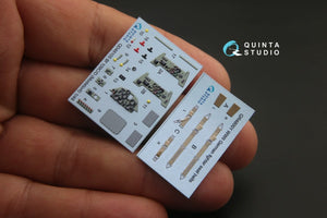 Quinta Studio QD48105 Bf 109C/D 3D-Printed &amp;amp; coloured Interior on decal paper (for Modelsvit kit) 1/48 – immagine 3