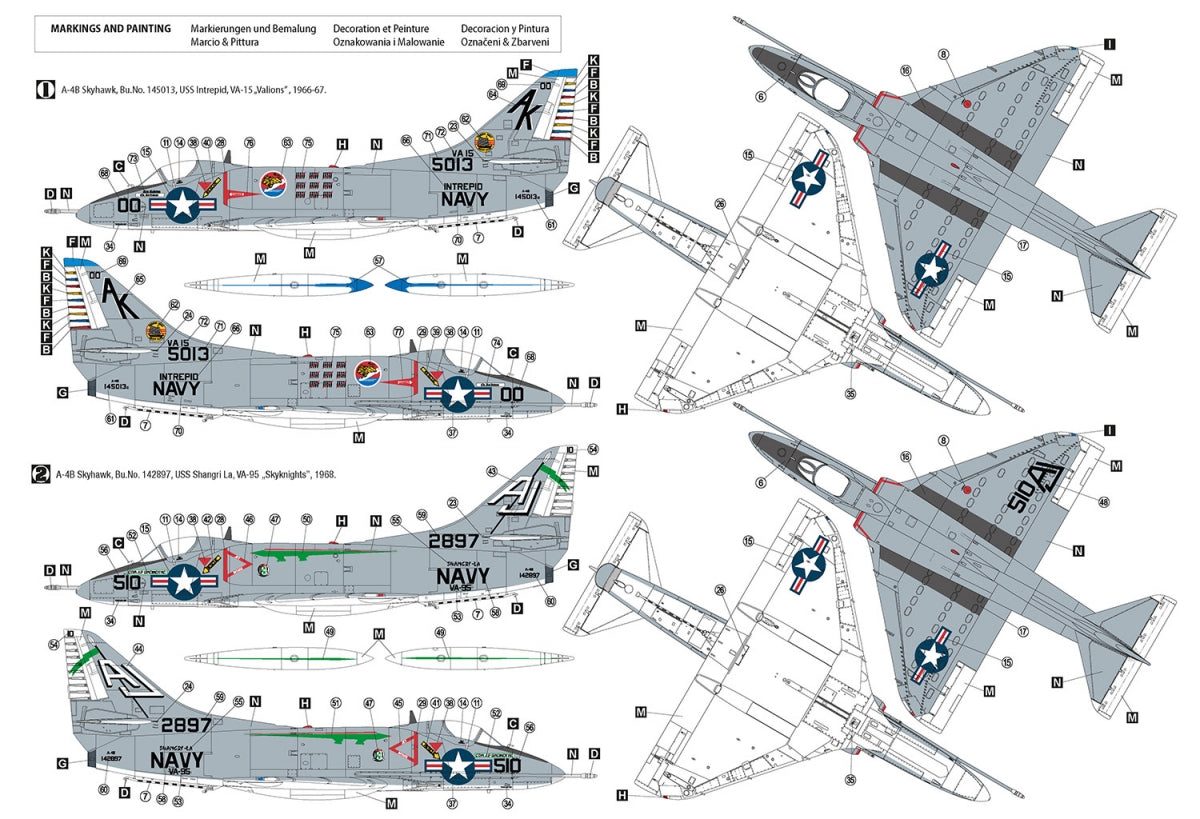 Hobby 2000 48031 Douglas A-4B Skyhawk ( HASEGAWA + CARTOGRAF + MASKI ) 1/48 – immagine 2