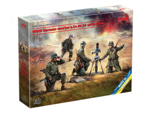 ICM 35715 WW2 German mortar GrW 34 with Crew (mortar and 4 figures) 1/35 – Bild 2