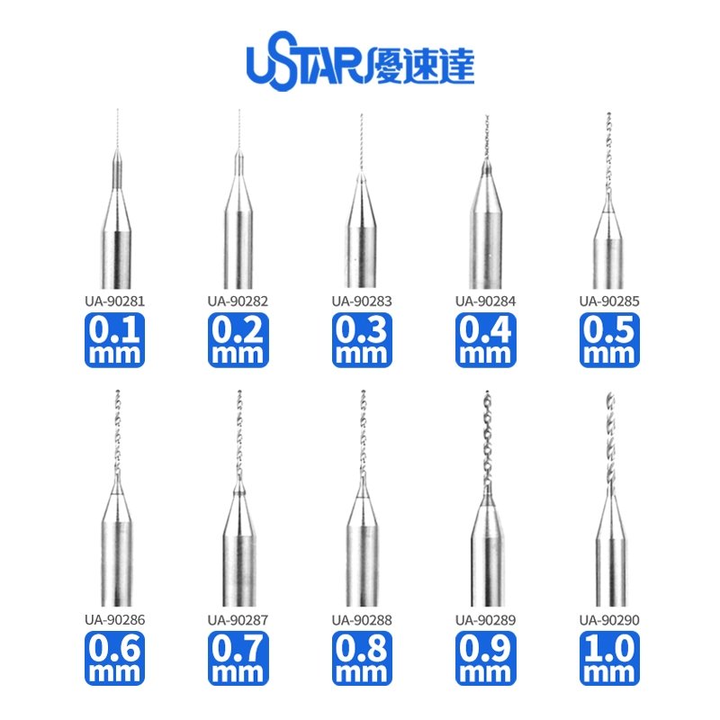 U-Star UA-90287 Tungsten steel Drill Bit 0.7 mm – zdjęcie 2