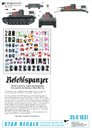 Star Decals 35-C1037 Befehlspanzer # 2 1/35 – imagen 2