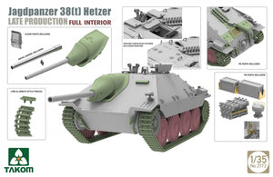 Takom 2172 Jagdpanzer 38(t) Hetzer Late Production Full Interior 1/35 – imagen 3