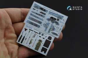 Quinta Studio QD48203 Su-27 3D-Printed &amp;amp; coloured Interior on decal paper ( Hobby Boss ) 1/48 – immagine 12