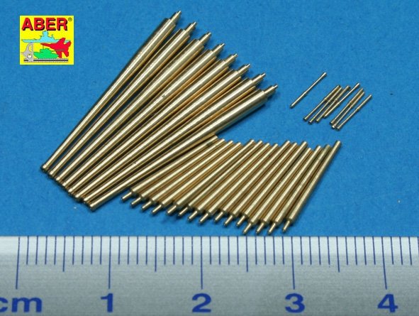 Aber 350L-50 Set of barrels 203mm x 8; 100mm x 16, 37mm x 8 for Italian Navy Pola class heavy crusies 1/350 – image 2