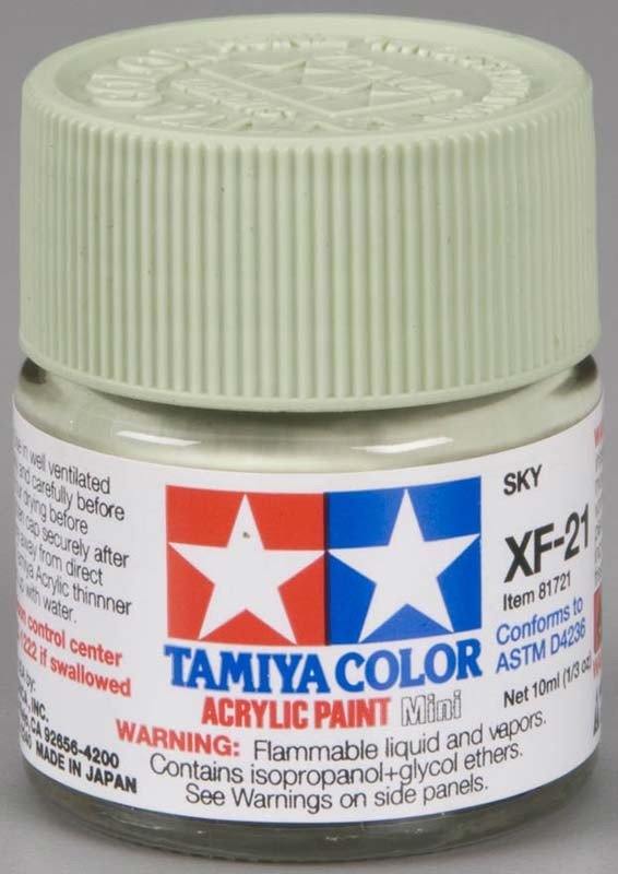 Tamiya XF21 Sky (81721) Acrylic paint 10ml – zdjęcie 2