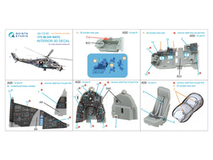 Quinta Studio QD+72185 Mi-24V NATO 3D-Printed &amp;amp; coloured Interior on decal paper (Hobby Boss/ARK Models) (with 3D-printed resin parts) 1/72 – imagen 13
