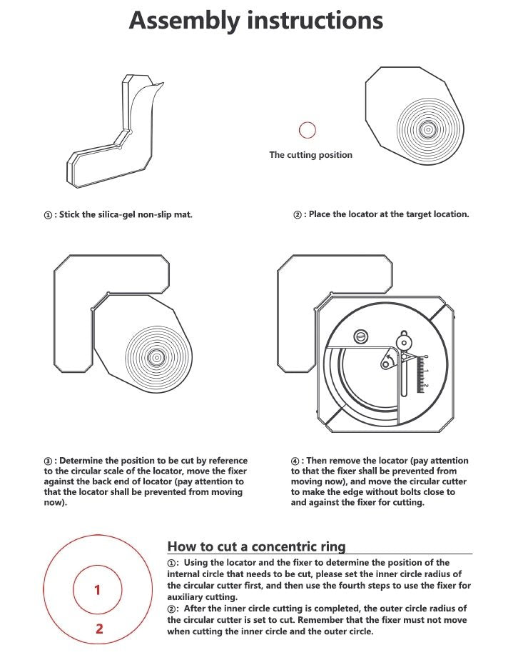 DSPIAE MT-CL Stepless Adjustment Circular Cutter Locator (For MT-C Circular Cutter) / Lokalizator noża – immagine 4