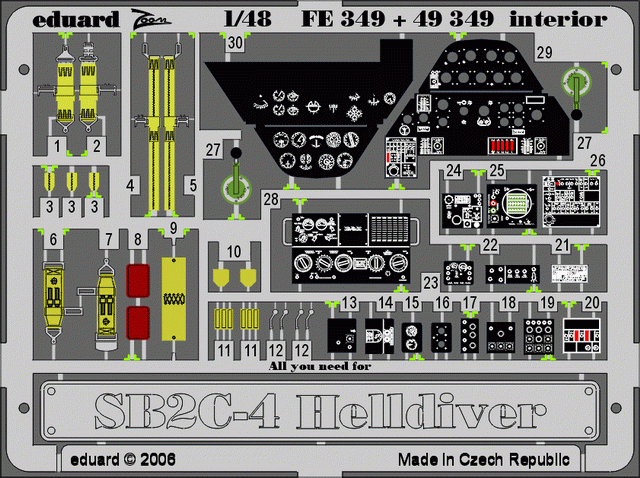 Eduard BIG4870 SB2C-4 1/48 MONOGRAM, REVELL – imagen 9