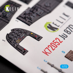 KELIK K72052 JUNKERS JU87D-3N/D-7 - INTERIOR 3D DECALS FOR FUJIMI/HOBBY 2000 KIT 1/72 – immagine 3