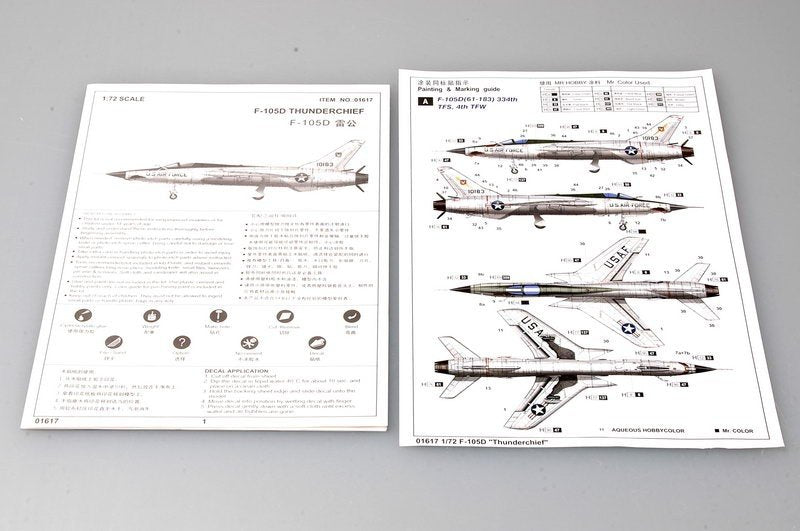 Trumpeter 01617 F-105D Thunderchief 1/72 – imagen 3