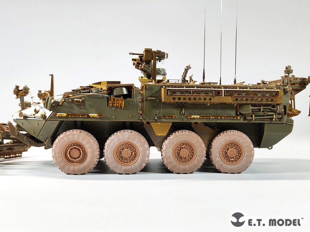 E.T. Model P35-149 U.S.Army Stryker Armored Vehicle Sagged Wheels For AFV CLUB kit 1/35 – imagen 7