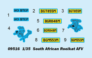 Trumpeter 09516 Rooikat AFV sud-africain (1/35) – image 3